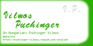 vilmos puchinger business card